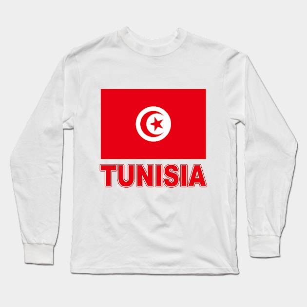 The Pride of Tunisia - Tunisian National Flag Design Long Sleeve T-Shirt by Naves